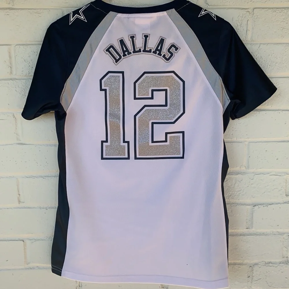 Dallas Cowboys Ladies Rhinestone NFL Football Shirt S